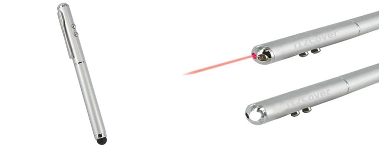 Nieuwe 3 in 1 Stylus met LED en Laserpointer