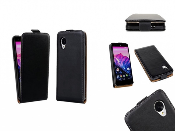 Genuine leather Flip Case custom-made for the Nexus 5 Genuine Leather Nexus 5 Flip Case