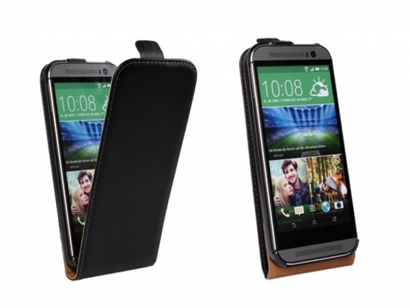 High quality custom-made leather phone case for your HTC One M8 Leather Flip Case for HTC One M8