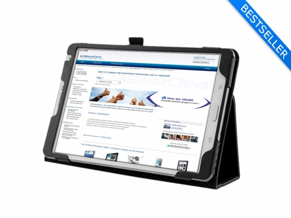 Custom-made Stand Case for your Samsung Galaxy Tab S 8.4. Made from PU leather with built-in stand en sleepfunction Book Case with Stand for Samsung Galaxy Tab S 8.4