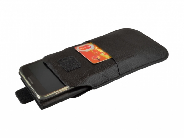 Smartphone Sleeve suitable for your . Velcro tape Strap closure and extra compartment Smartphone Sleeve for