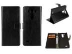 Leather Wallet Book Case for LG G3