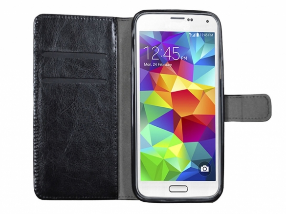 Custom-made leather Wallet Case for your Samsung Galaxy S5 Samsung Galaxy S5 Wallet Book Case