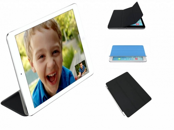 Custom-made smart cover with sleepfunction and foldable stand. Trendy protection for your iPad Air screen. Smart Cover for the iPad Air