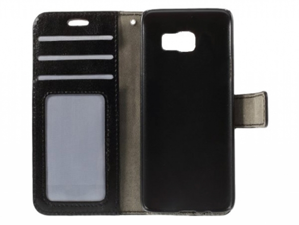 Leather phone cover with built-in stand for your Samsung Galaxy S6. The Wallet Book Case is custom-made. Samsung Galaxy S6 Wallet Case