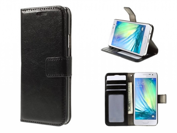 Leather phone cover with built-in stand for your Samsung Galaxy S6. The Wallet Book Case is custom-made. Samsung Galaxy S6 Wallet Case
