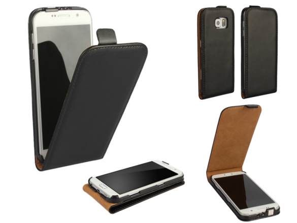 This leather Flip Case is custom-made for the Samsung Galaxy S6. Leather Flip Case Samsung Galaxy S6