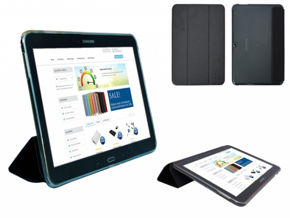 Silicone Case with a trifold smartcover. Custom-made for Samsung Galaxy Tab 4 7.0 Samsung Galaxy Tab 4 7.0 Siliconen Case with TriFold cover