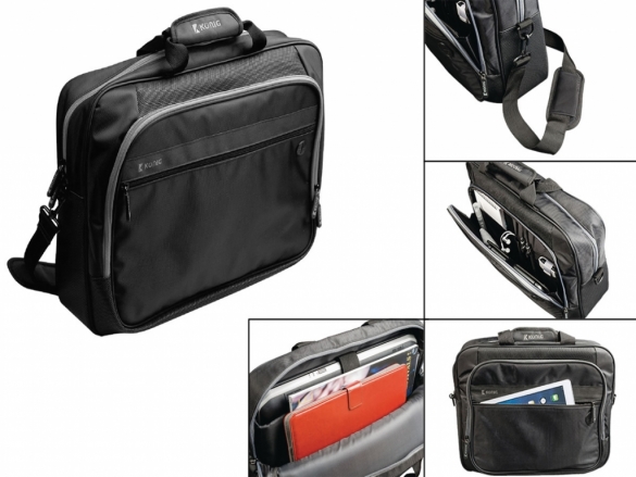 Luxury universal notebook bag, suitable for . With adjustable shoulder strap and headphone pass through Notebook bag with headphone pass through