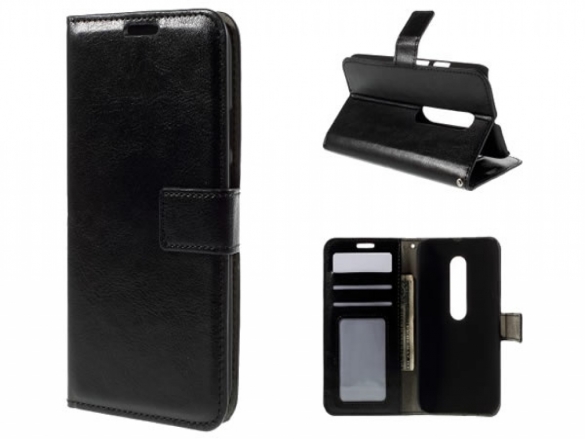 Luxurious leather wallet case, custom-made for your Motorola Moto G 3rd gen Wallet Bookcase