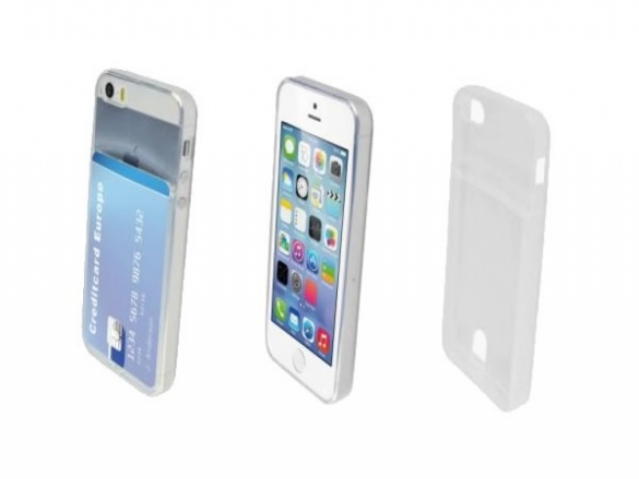 Transparent TPU case with card slot. Custom-made for the Wallet TPU Case