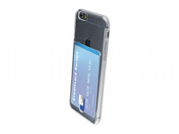 Transparent TPU case with card slot. Custom-made for the Wallet TPU Case