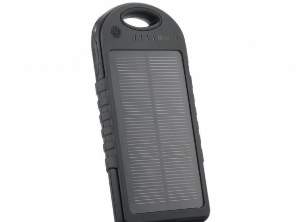 Draagbare Solar PowerBank voor het onderweg opladen van uw tablet en smartphone Mobile Solar Power Bank 5000 mAh