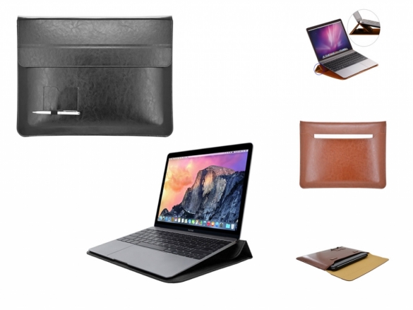 Business Sleeve featuring an ergonomic stand for your Business Sleeve with stand
