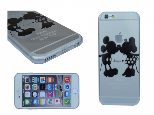 Give your Apple an unique look with this custom-made Mickey & Minnie Mouse softcase Softcase Mickey & Minnie