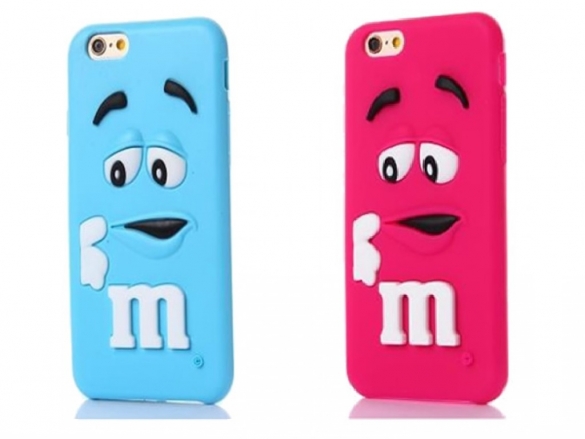 Silicone cover for your Apple . Featuring 3D style M&M character. M&M case