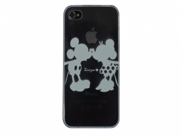 Give your Apple an unique look with this custom-made Mickey & Minnie Mouse softcase Softcase Mickey & Minnie iPhone 4/4S