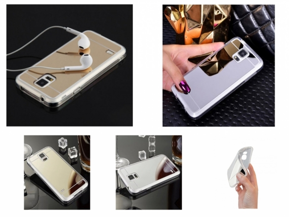 Custom-made Silicone phone cover with mirror Custom-made Silicone phone cover with mirror