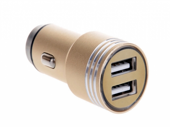 With this Dual USB Car-charger it is possible to charge your , cell phone and other USB devices in the cigarette lighter of your car. Dual USB Car Charger with lifehammer for