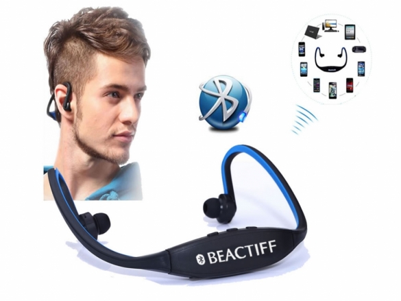 In stijl sporten en muziek luisteren, kies dan de BEACTIFF Bluetooth Sport Headset. Bluetooth Sport In-ear koptelefoon voor