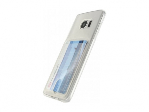 Transparent TPU case with card slot. Custom-made for the TPU Wallet Case