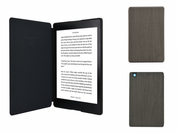 First Class wood-style PU leather cover with a SlimFit Hard Case. Designed for the eReader. SlimFit Case