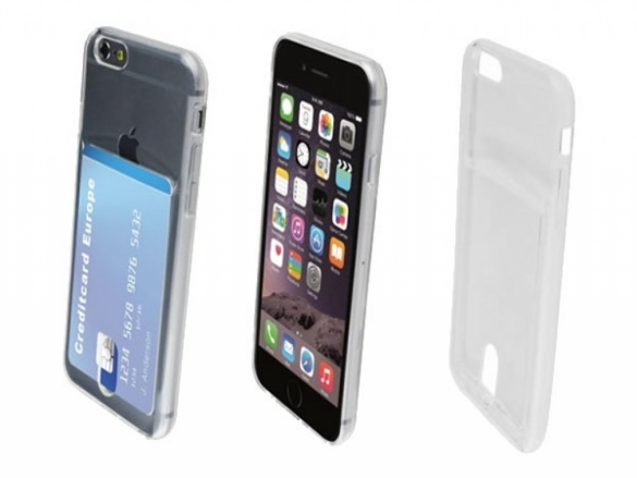 Transparent TPU case with card slot. Custom-made for the Wallet TPU Case