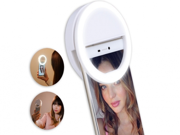 Maak in het donker de leukste selfies met deze Lumee Style Selfie ring light voor General mobile Discovery 2, batterijen Lumee Style Selfie Ring Light voor de General mobile Discovery 2, batterijen