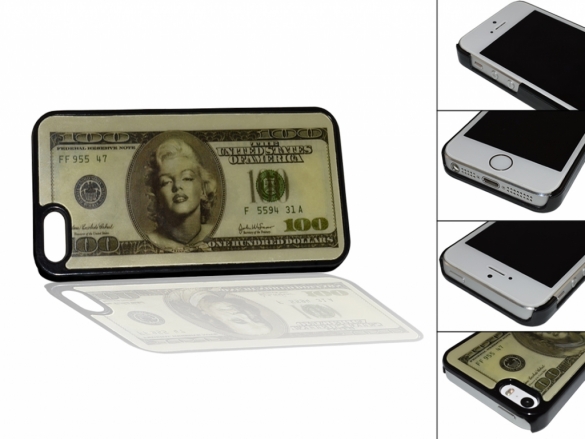 The case gives your phone a trendy look, by using a holographic100 dollar banknote design on the rear. Custom-made Hard Case for the