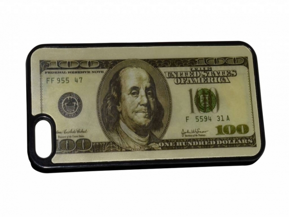 The case gives your phone a trendy look, by using a holographic100 dollar banknote design on the rear. Custom-made Hard Case for the