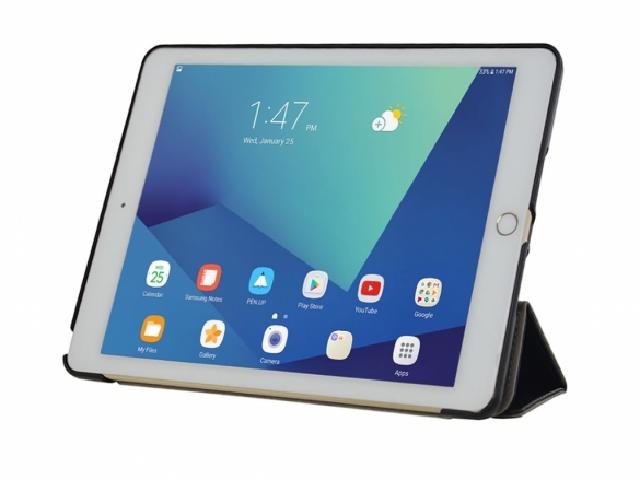Custom-made Case for your iPad 2017 for optimal protection. Featuring sleep-/wakefunction, Multi-stand and cut-outs. iPad 2017 Smart Case