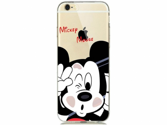 Give your Apple an unique look with this custom-made Mickey Mouse softcase Softcase Mickey Mouse iPhone 5/5s/5se