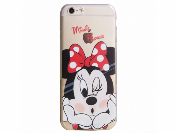 Give your Apple an unique look with this custom-made Minnie Mouse softcase Softcase Minnie Mouse iPhone 6/6s/6se