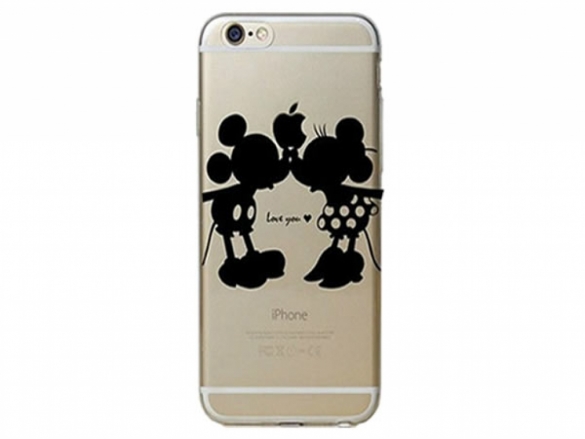 Give your Apple an unique look with this custom-made Mickey & Minnie Mouse softcase Softcase Mickey & Minnie