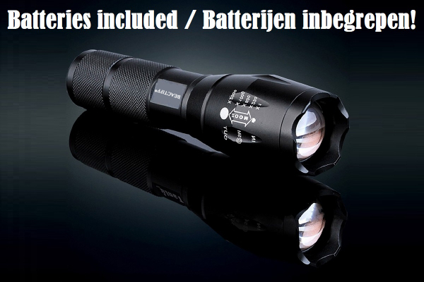 TL360 Militaire LED Zaklamp 3800 Lumen met batterijen