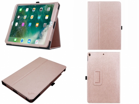 Custom-made case for your . Featuring a practical stand and sleep-/wake mode. Stand Case Rose Gold