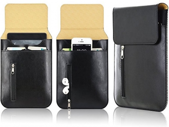 Stylish pouch made by i12Cover. Leather and suitable for Leather i12Cover Business Sleeve DeLuxe for