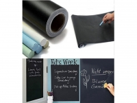 Krijtbord Sticker - Schoolbord Sticker - Kinder Krijtsticker - Muursticker stickerrol + Kalkbord Krijtjes, 60 x 200 cm