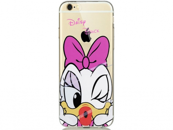 Give your Apple an unique look with this custom-made Daisy Duck softcase Softcase Daisy Duck iPhone 6/6s