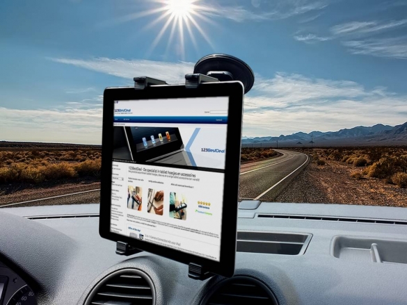 This holder can be attached to the windshield of your car or on a smooth surface dashboard Adjustable Car Holder for your Kruidvat Cherry mobility 10.1 quadcore m1023q