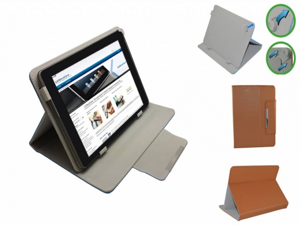 The universal PU leather case has a premium look, Its effective fastening system ensures a reliable and secure fit for your Universal 7 inch XL Diamond Class Case for the