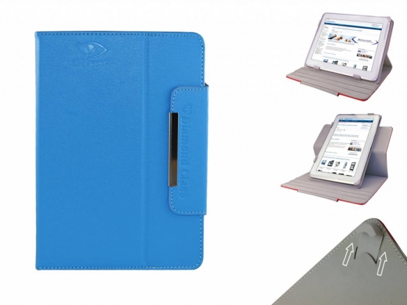 The universal PU leather case has a premium look, Its effective fastening system ensures a reliable and secure fit for your Universal 7 inch XL Diamond Class Case with 360 rotary stand for the