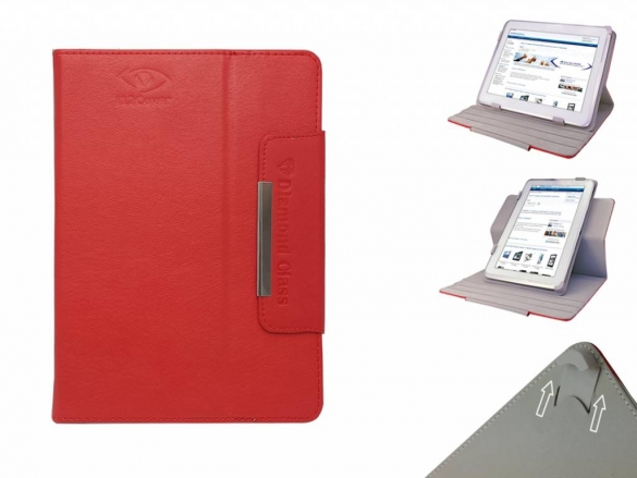 The universal PU leather case has a premium look, Its effective fastening system ensures a reliable and secure fit for your Universal 7 inch XL Diamond Class Case with 360 rotary stand for the