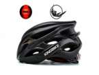 Lightweight bike helmet with rear light