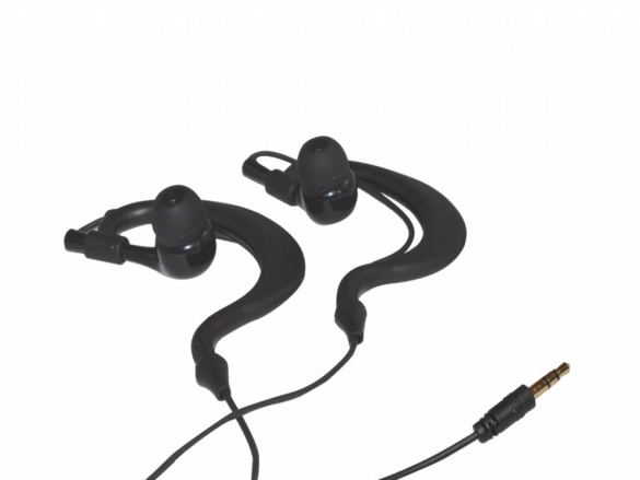 In-ear oordopjes met flexibel oorhaakje voor elke pasvorm In-ear oordopjes met flexibel haakje