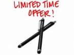 Two black stylus pens for your