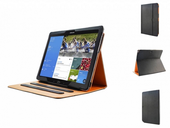 This sturdy Stand Case for the offers your tablet the ultimate protection in a no-nonsense style Stand Case custom made for the Samsung Tablet