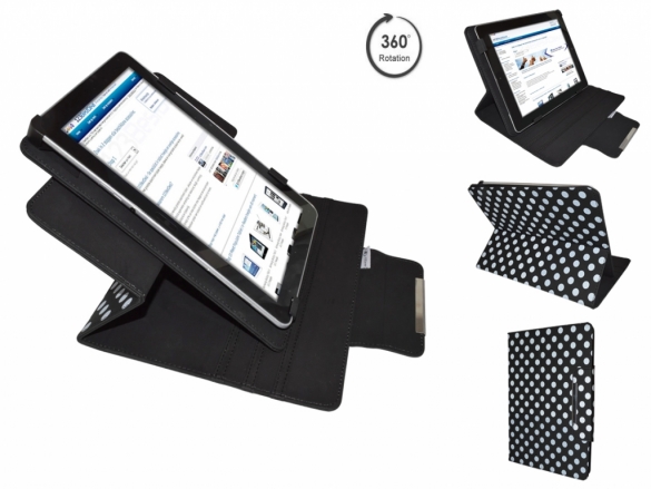 Trendy Polkadot cover with a 360 degrees rotary Multi-stand Diamond Class Polkadot Case 360 rotary