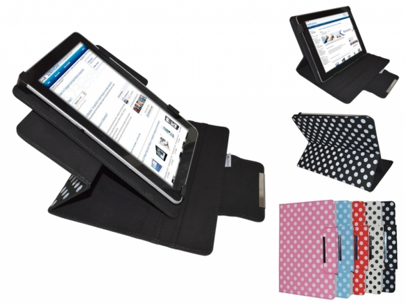 Trendy Polkadot cover with a 360 degrees rotary Multi-stand Diamond Class Polkadot Case 360 rotary