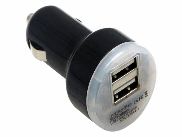 Bestel hier een Dual USB autolader voor uw tablet / smartphone Universele Dual USB Autolader